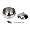 304 stainless steel three-flavor seasoning box, seasoning rack, household seasoning jar, monosodium glutamate and chicken essence jar, enlarged and thickened Application Scenario
